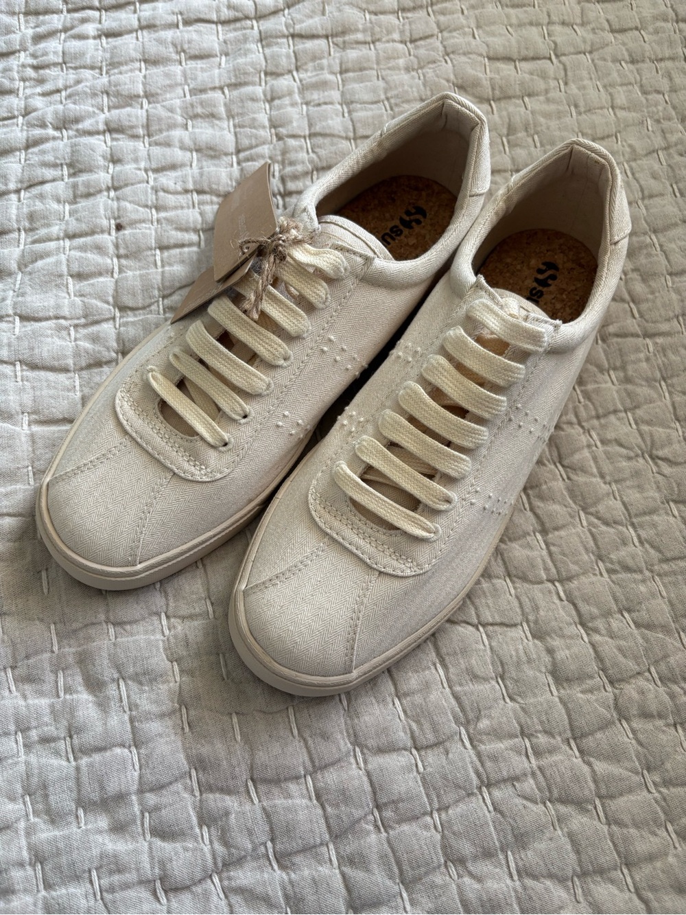 NWT Superga 2843 Club S Organic Cotton Cream Trainers size Women’s 9.5